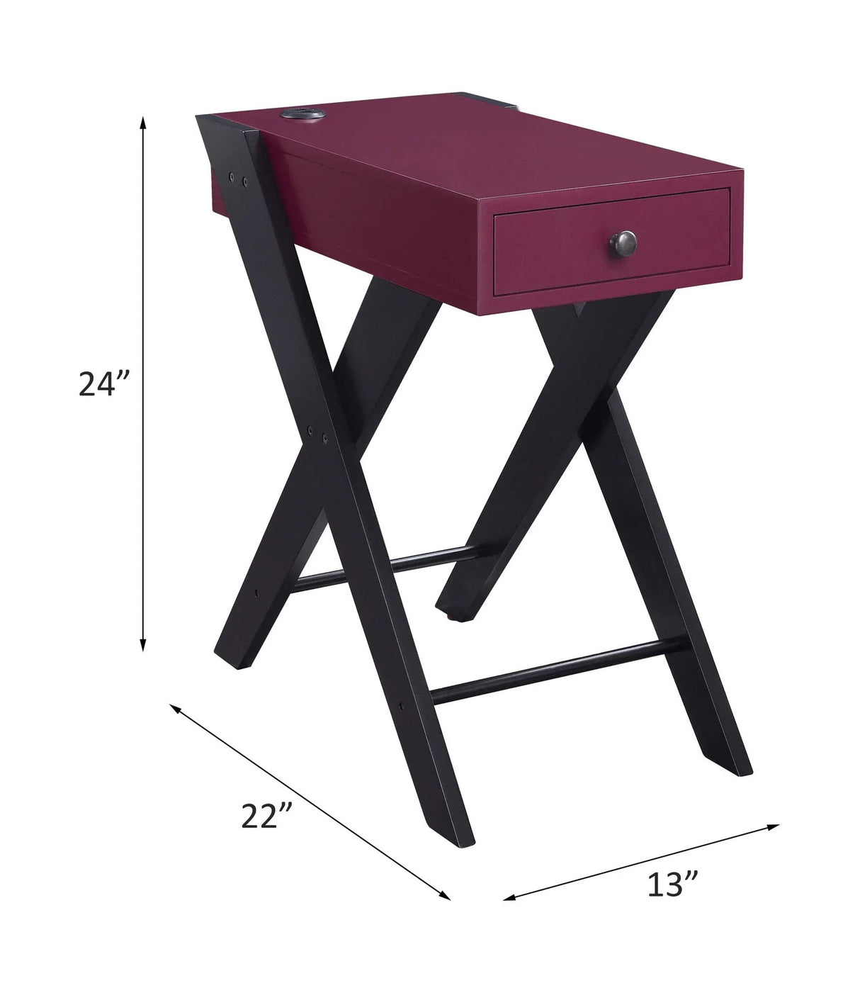 Fierce - Accent Table With Built - In USB Port - Furniture Home Direct