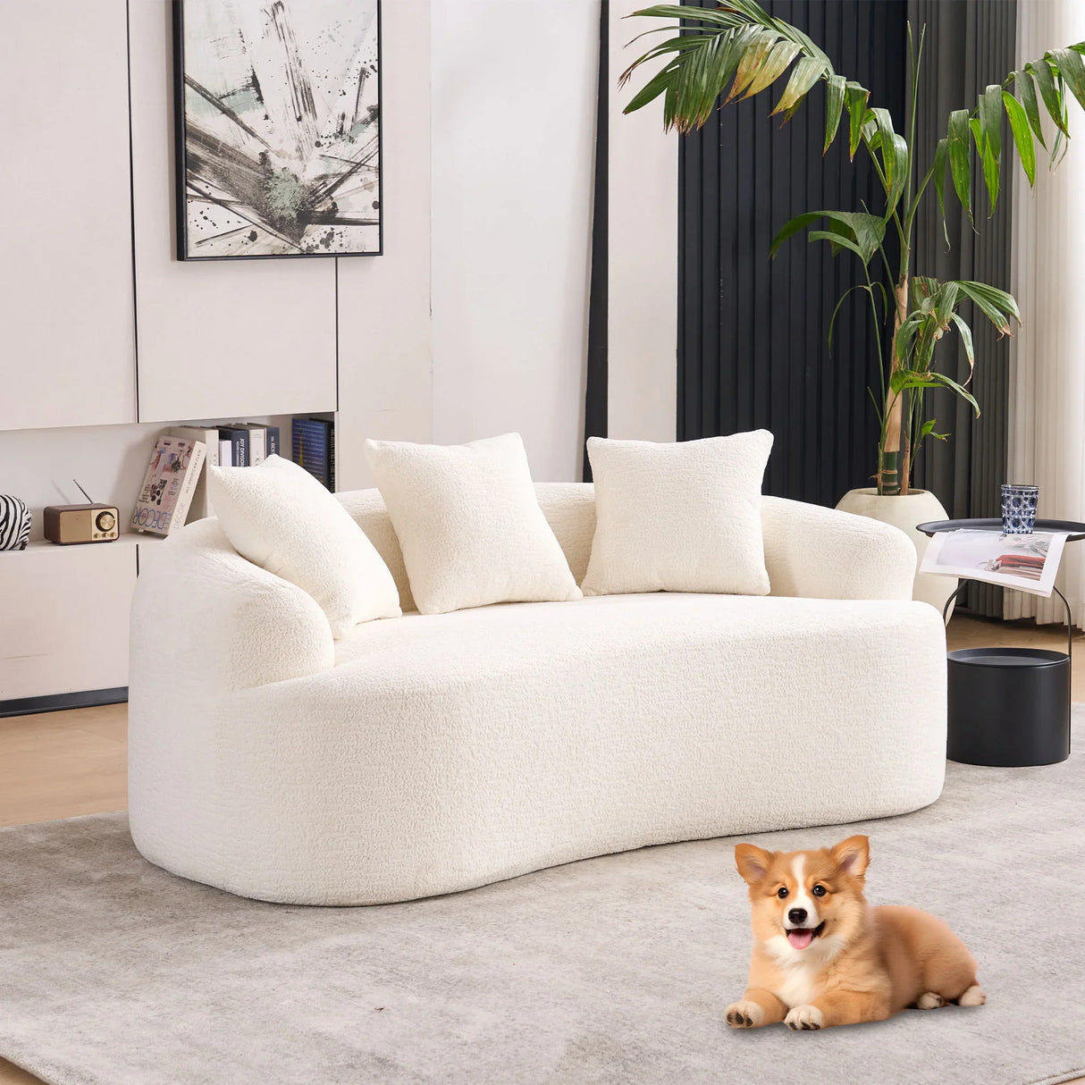 Loveseat Sofa, Compact Design For Small Spaces - Furniture Home Direct