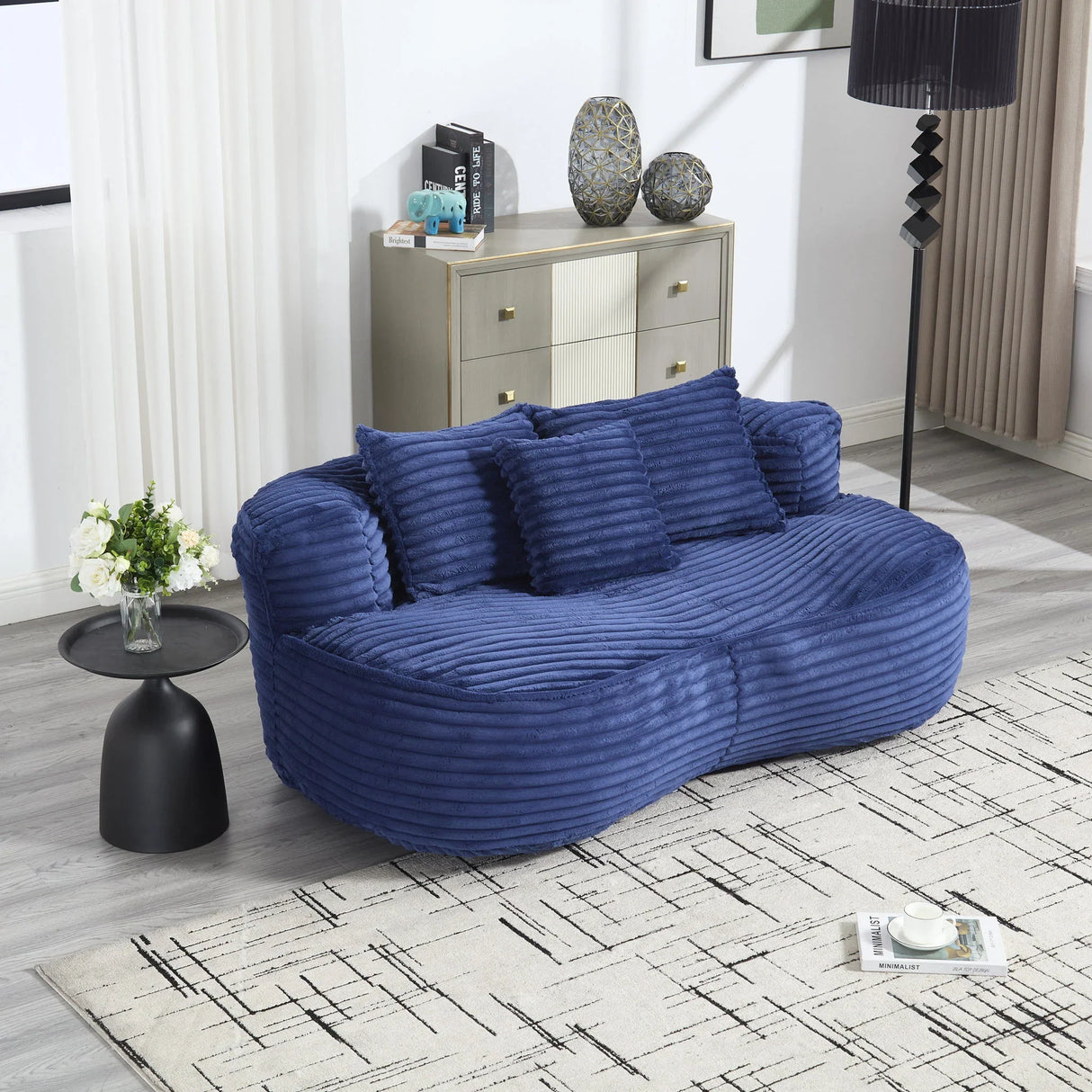 Bean Bag, Lazy Sofa Comfort Lounger High Back Chair - Furniture Home Direct