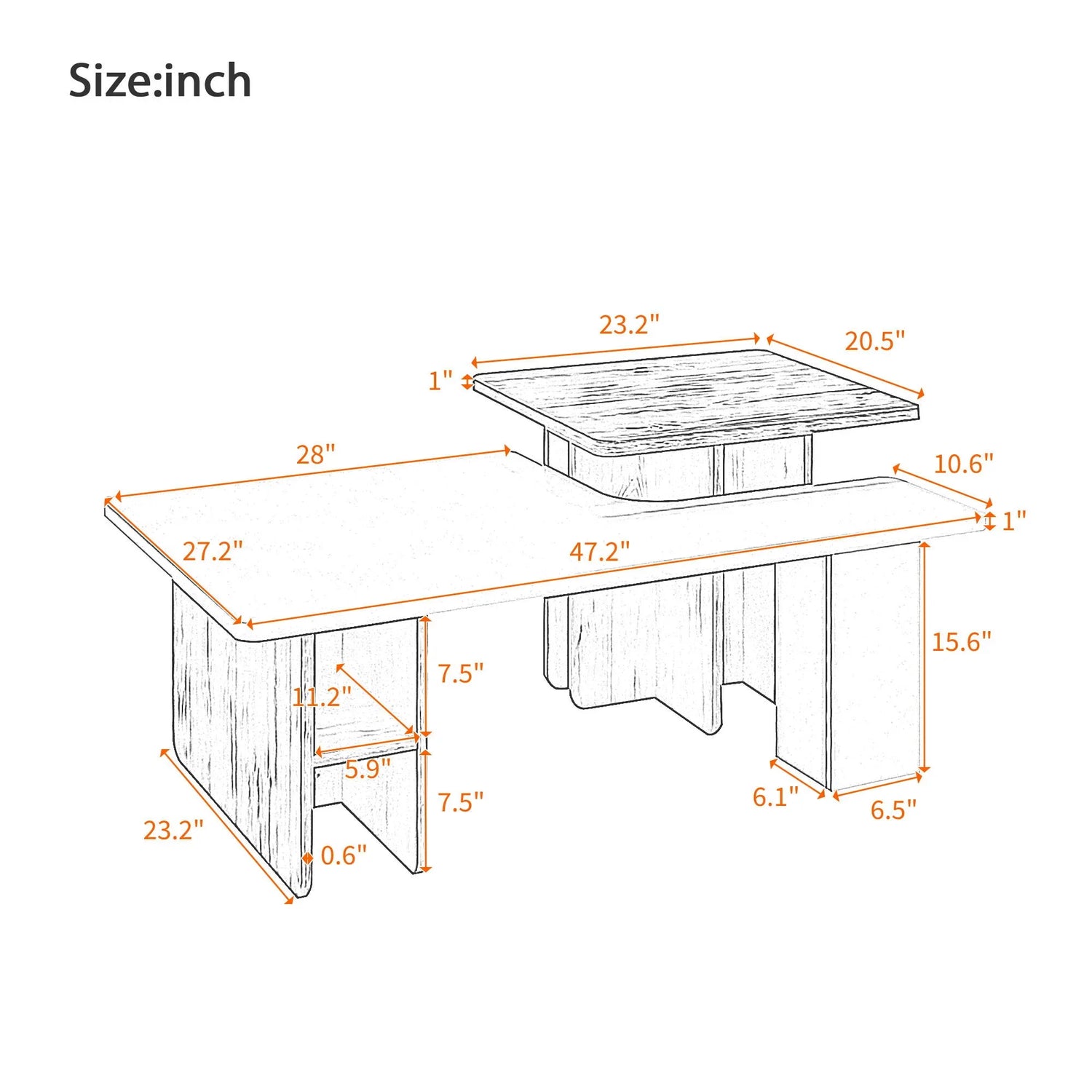 Nesting Coffee Tables (Set of 2) - Furniture Home Direct