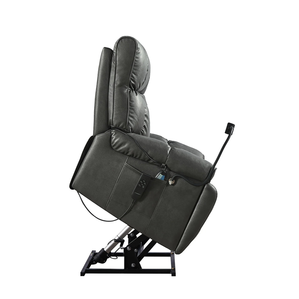 Recliner Chair With Phone Holder, Electric Power Lift Recliner Chair With 2 Motors Massage And Heat For Elderly, 3 Positions, 2 Side Pockets, Cup Holders - Furniture Home Direct