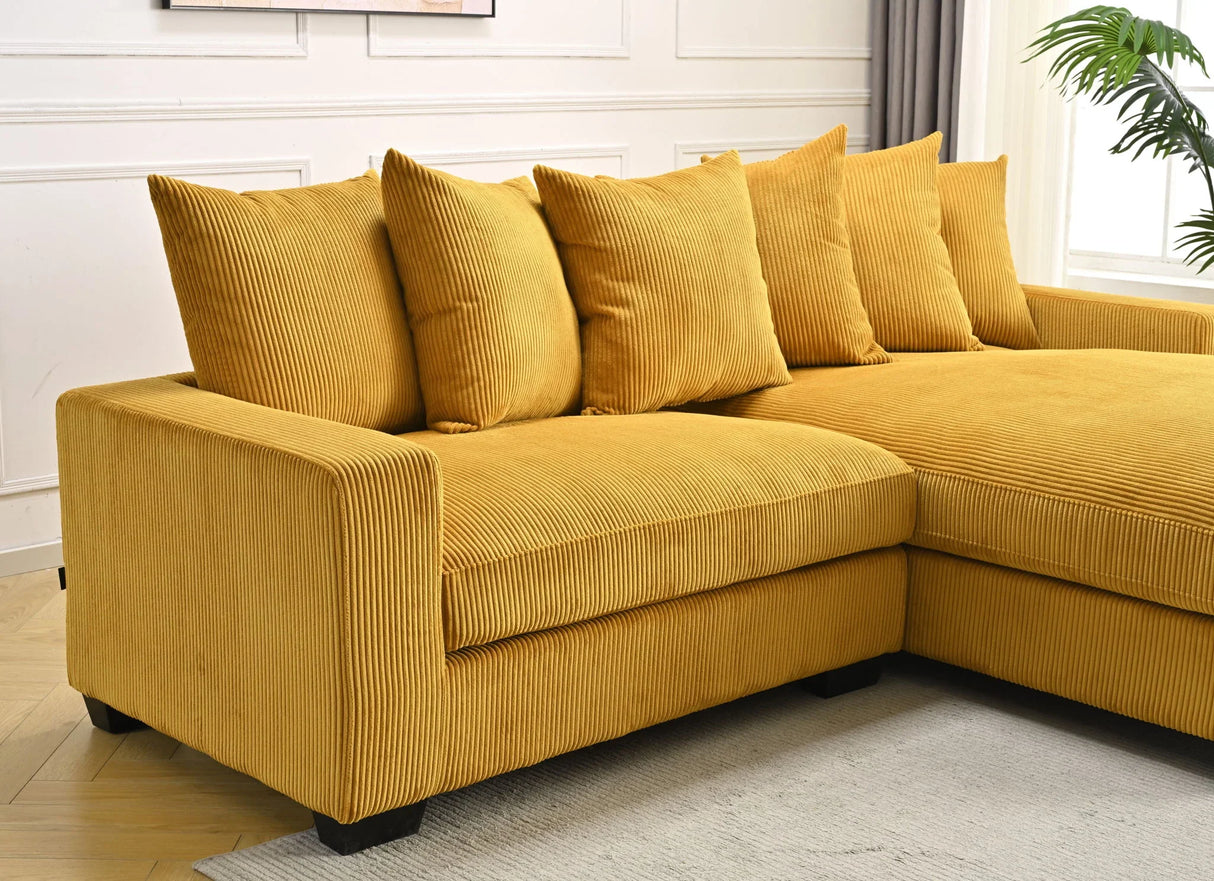 Luxe - Oversized 2 Piece Sectional Couches For Living Room, L Shaped Sofa With Chaise - Furniture Home Direct