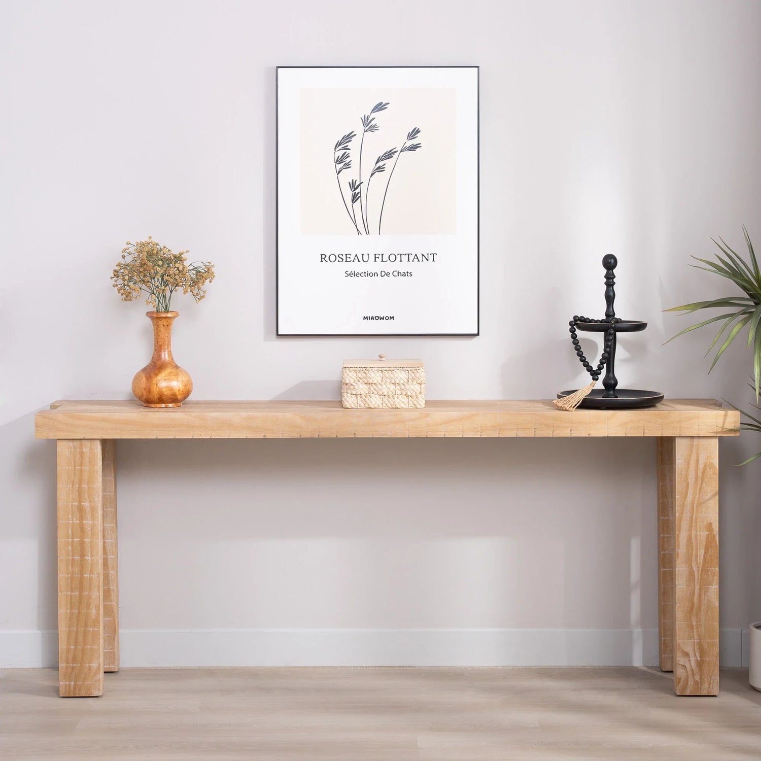 Long Wood Console Table - Furniture Home Direct