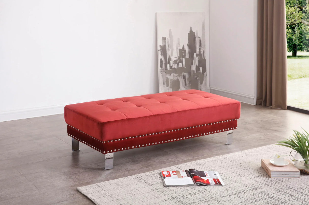 Elegant Contemporary Ottoman - Furniture Home Direct