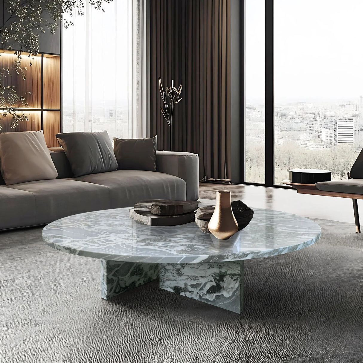 Luxury Coffee Table With Unique Veining, Unique Stone Design - Furniture Home Direct