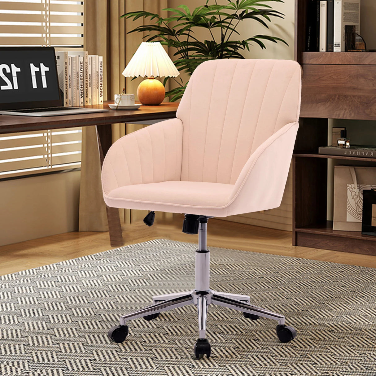 Adjustable Ergonomic Office Chair, Swivel Backrest Seat - Furniture Home Direct