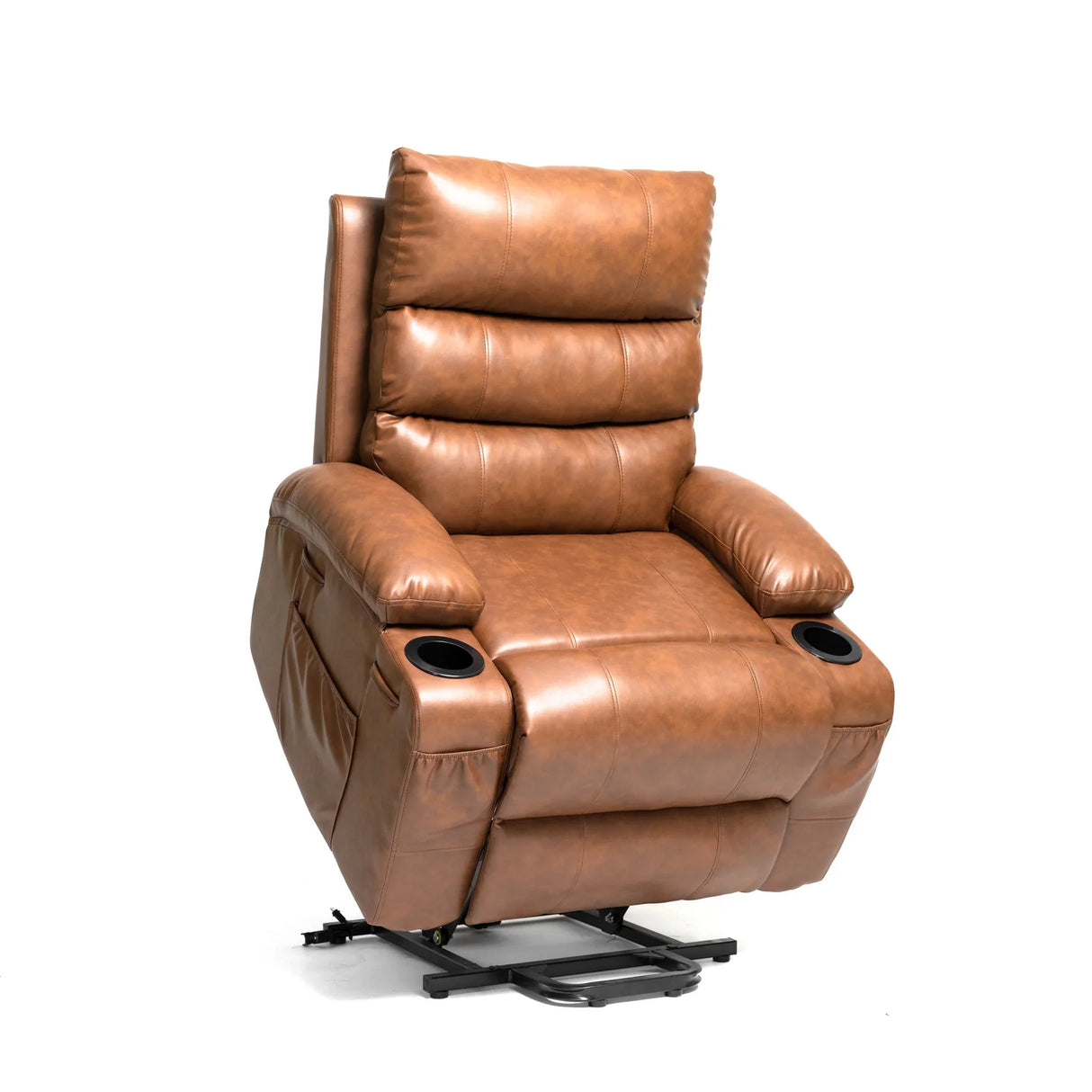 Large Size Electric Power Lift Recliner Chair Sofa With 8 Point Vibration Massage And Lumbar Heat - Furniture Home Direct