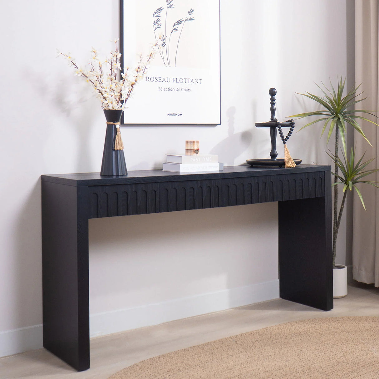 Modern Console Table With 4 Drawers, Entryway Table - Furniture Home Direct