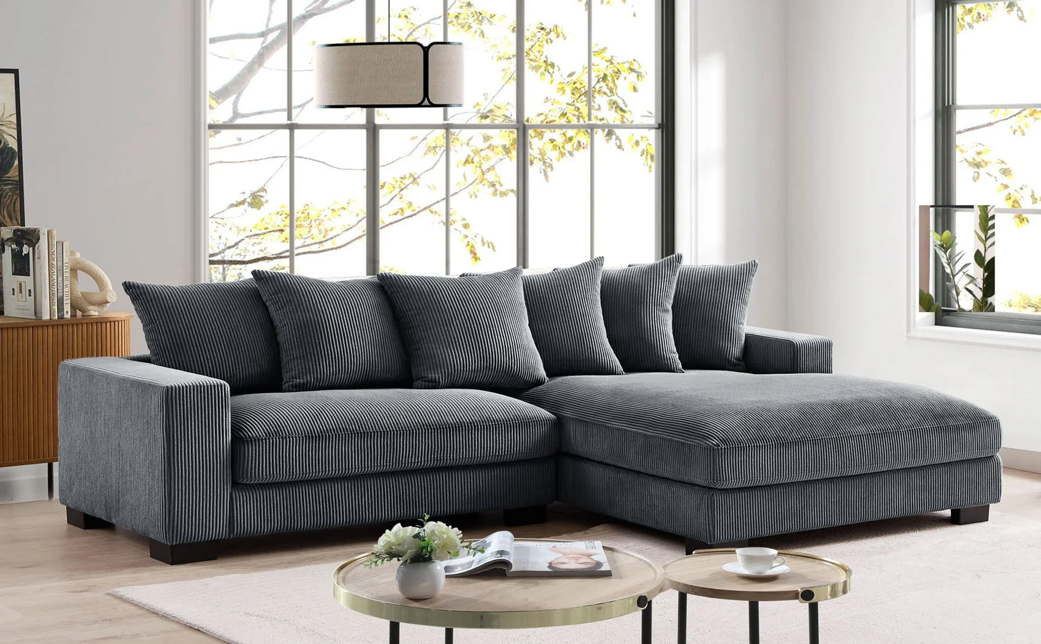 Luxe - Oversized 2 Piece Sectional Couches For Living Room, L Shaped Sofa With Chaise - Furniture Home Direct