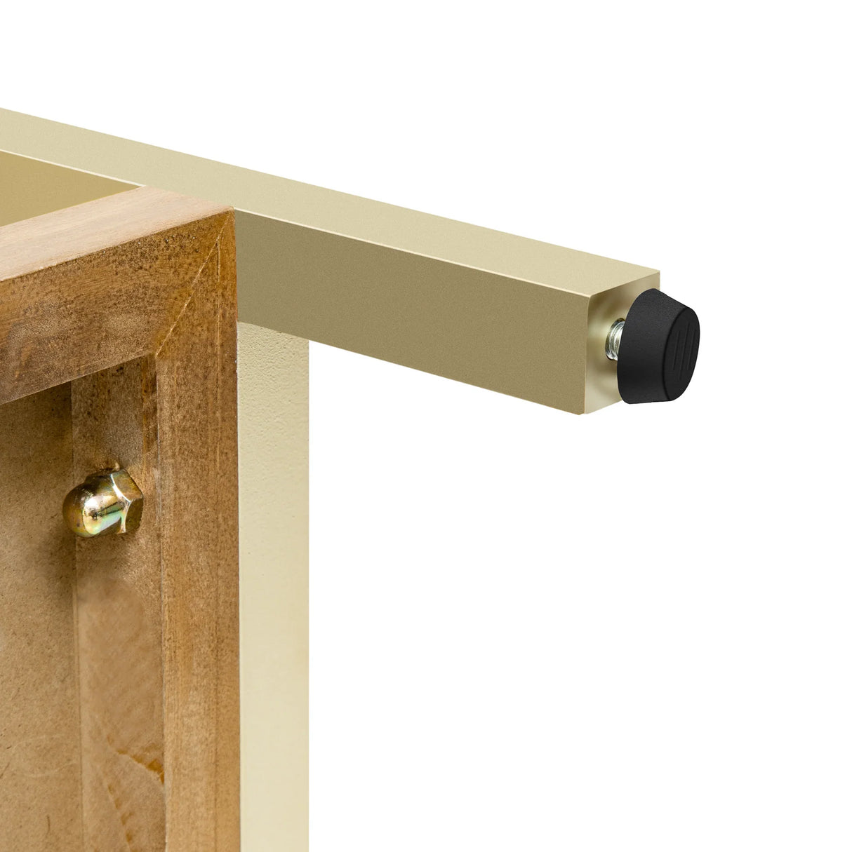 Console Table With Two Drawers Geometric Design Natural - Furniture Home Direct