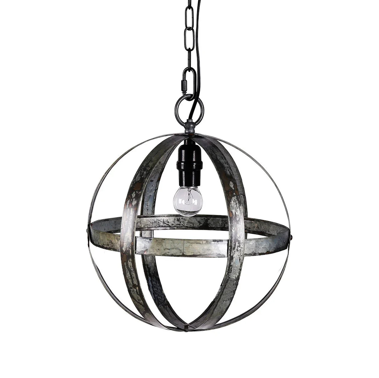 Metal Chandelier, Hanging Light Fixture With Adjustable Chain For Kitchen, Bulb Not Included - Gray - Furniture Home Direct