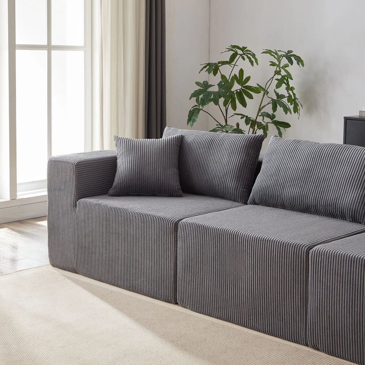 Modular L Shaped Sectional Compressed Sofa, Free Combination - Furniture Home Direct