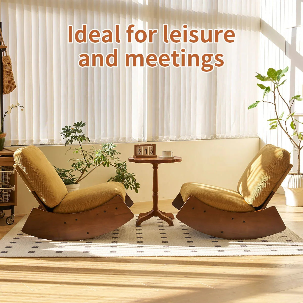 Comfortable High-Quality Upholstery Glider Rocking Chair - Furniture Home Direct