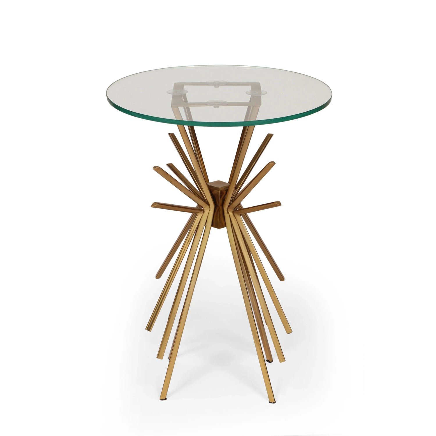 Starburst Side Table With Gold Legs - Furniture Home Direct