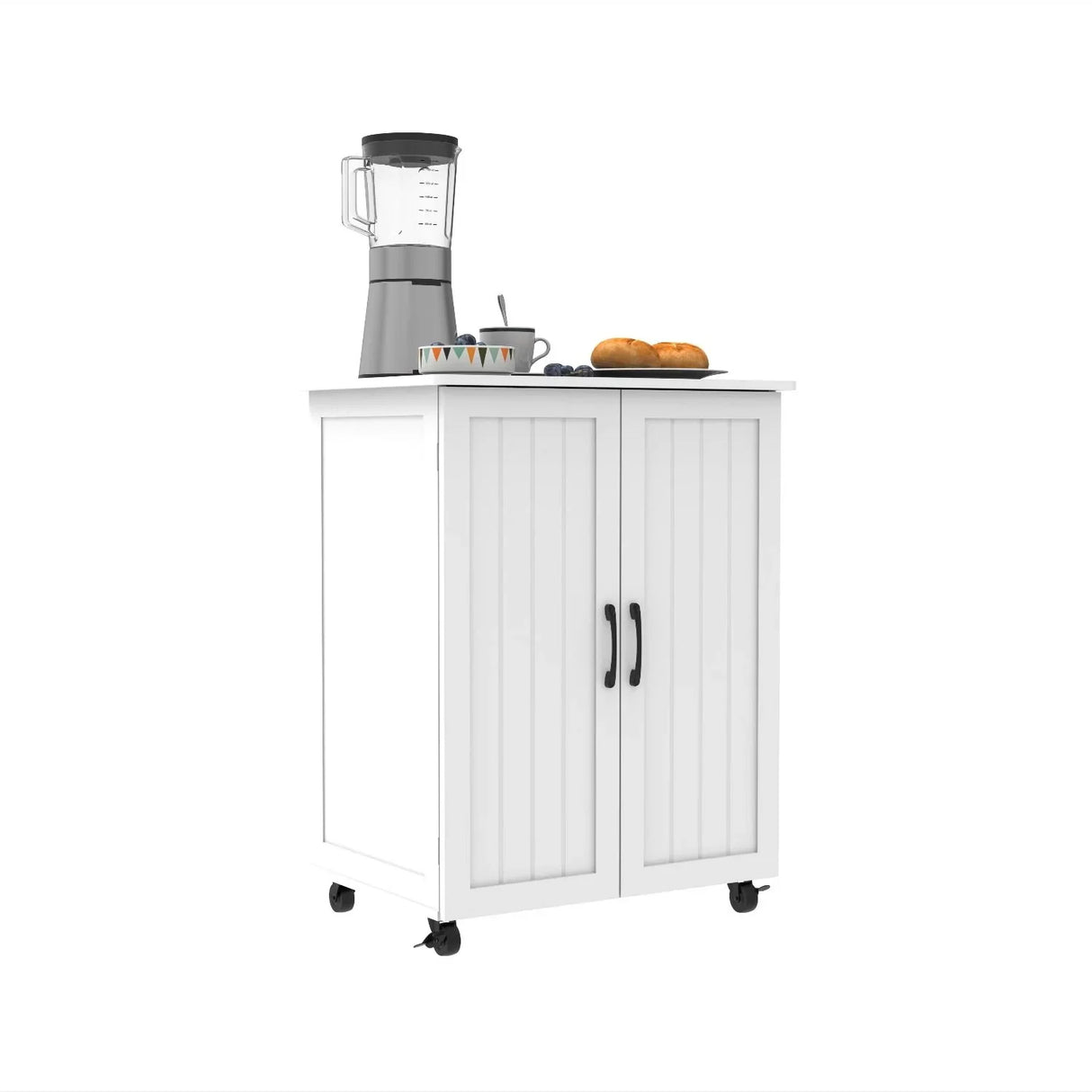 Sturdy Storage Cabinet With Large Capacity For Living Room, Bedroom, Kitchen - White - Furniture Home Direct