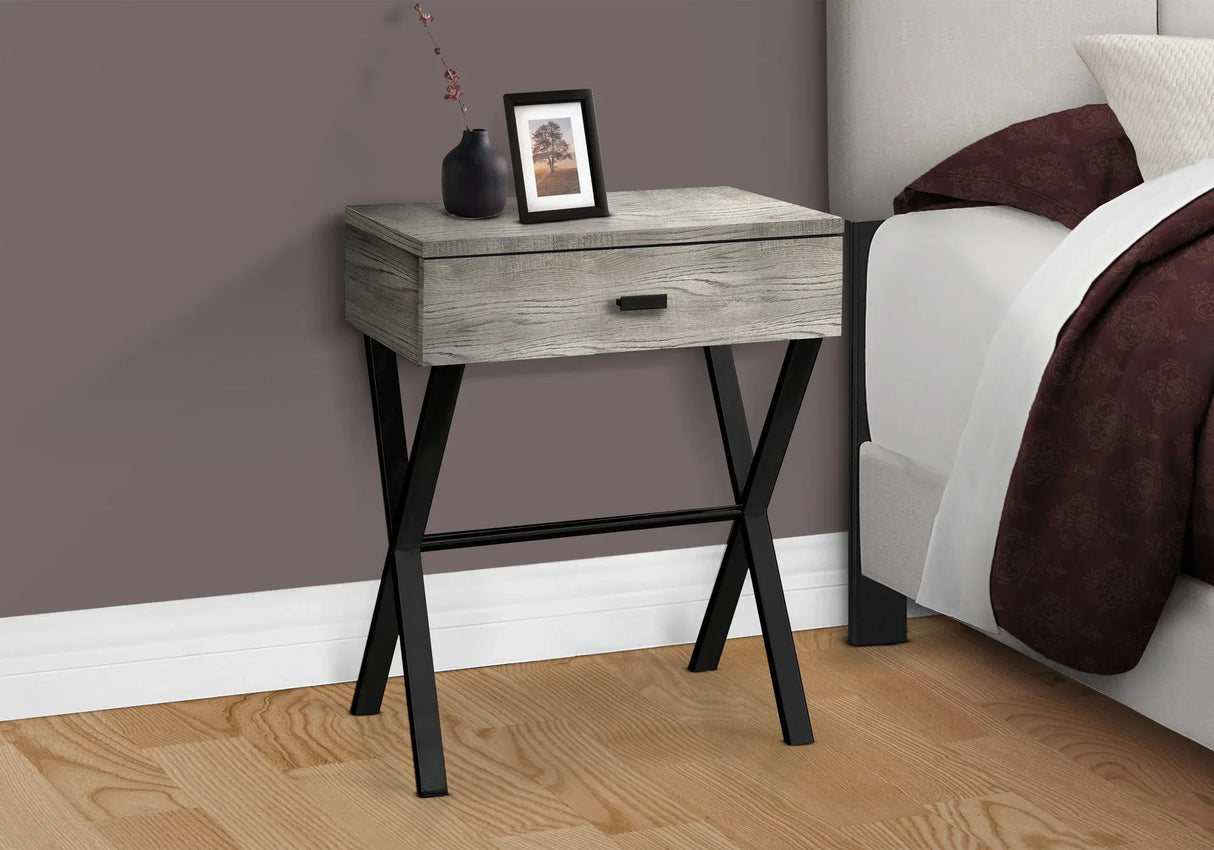 Accent Side X Table, Storage Drawer, Contemporary & Modern - Furniture Home Direct