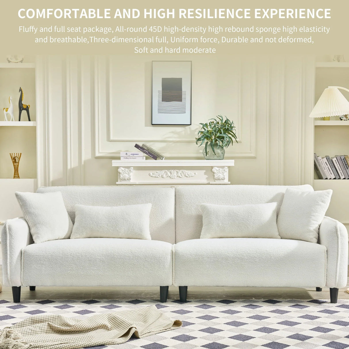 Teddy Velvet Sofa, Soft & Comfortable - Furniture Home Direct