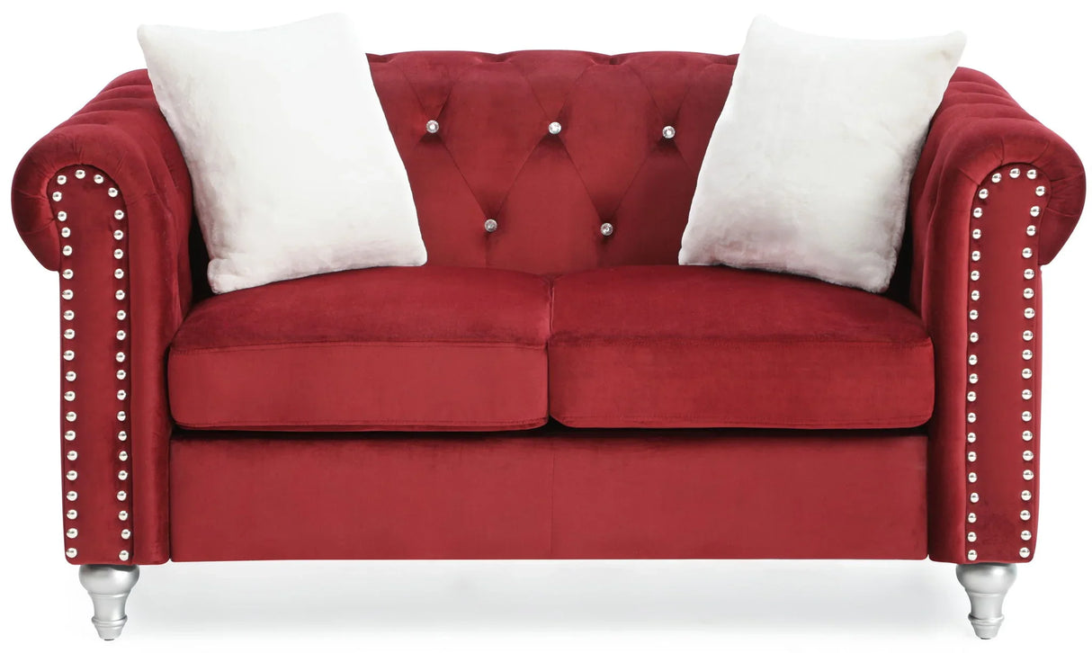 Stylish Contemporary Loveseat - Furniture Home Direct