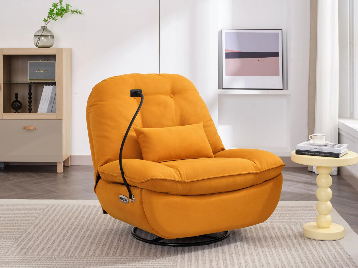 Power Recliner Swivel Glider USB Charger With Bluetooth Music Player, Sleep, Working, Game And Leisure - Furniture Home Direct