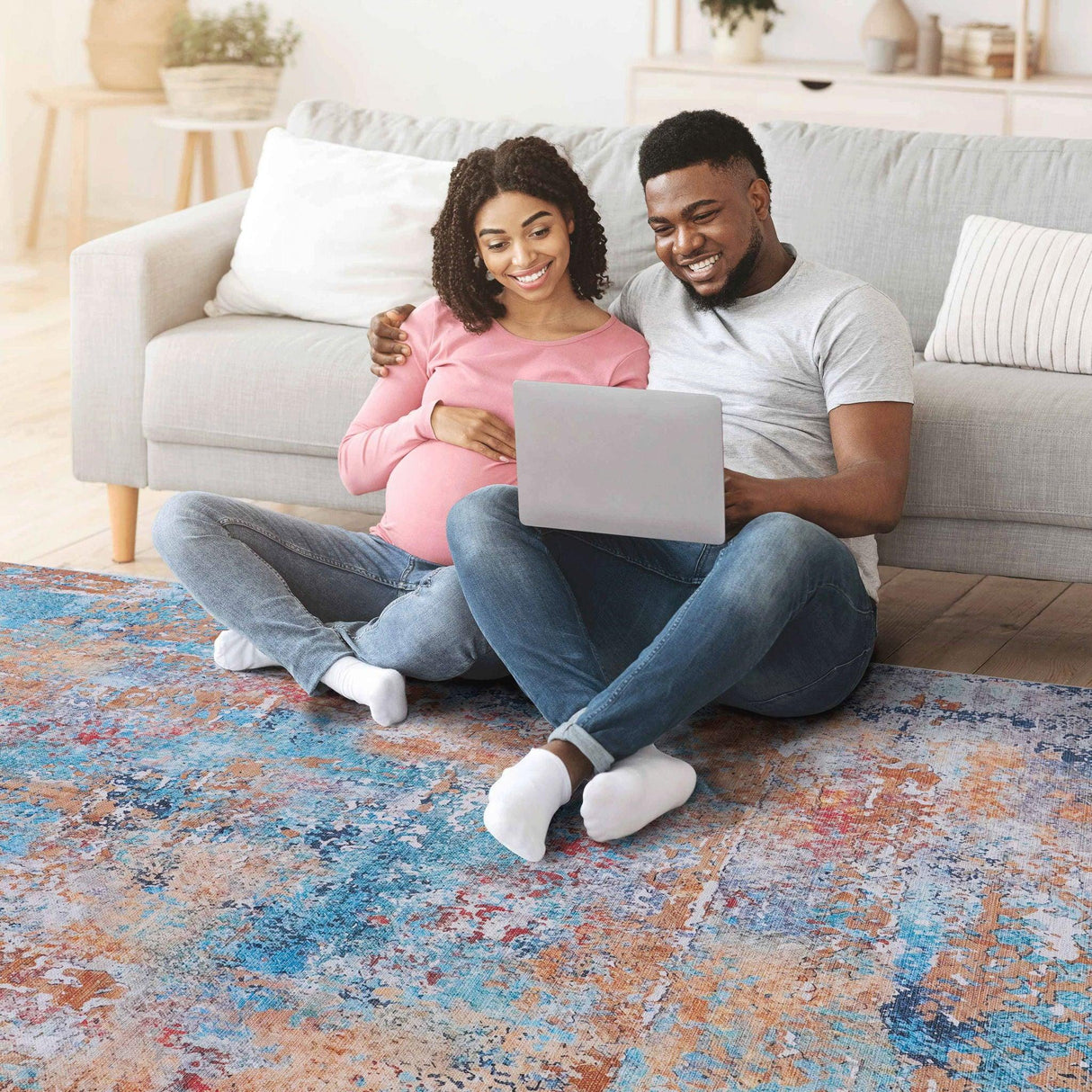 Maval - Stunning Area Rug, Washable - Furniture Home Direct