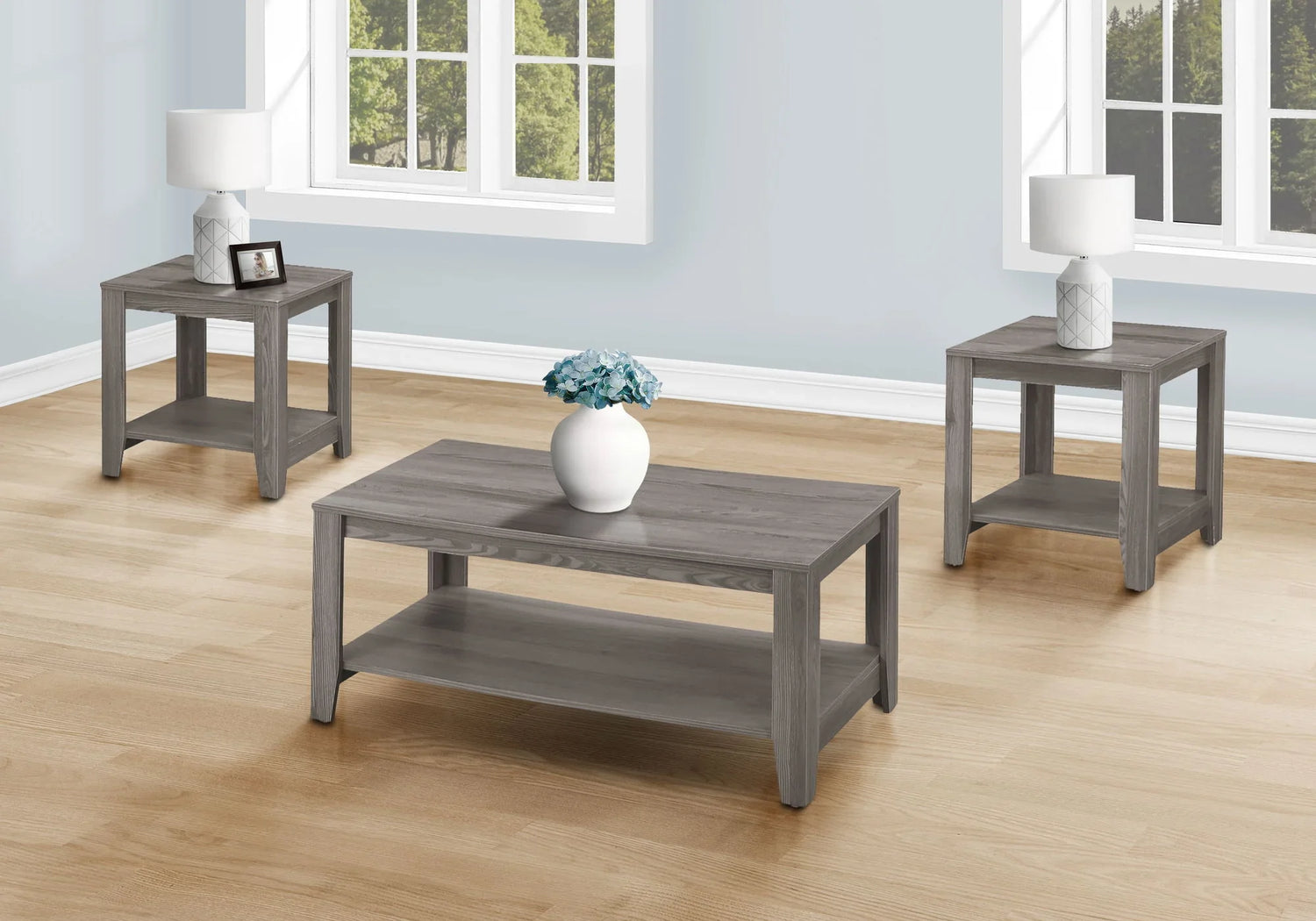 Table Set, Coffee, End, Side, Accent, Transitional (Set of 3) - Furniture Home Direct