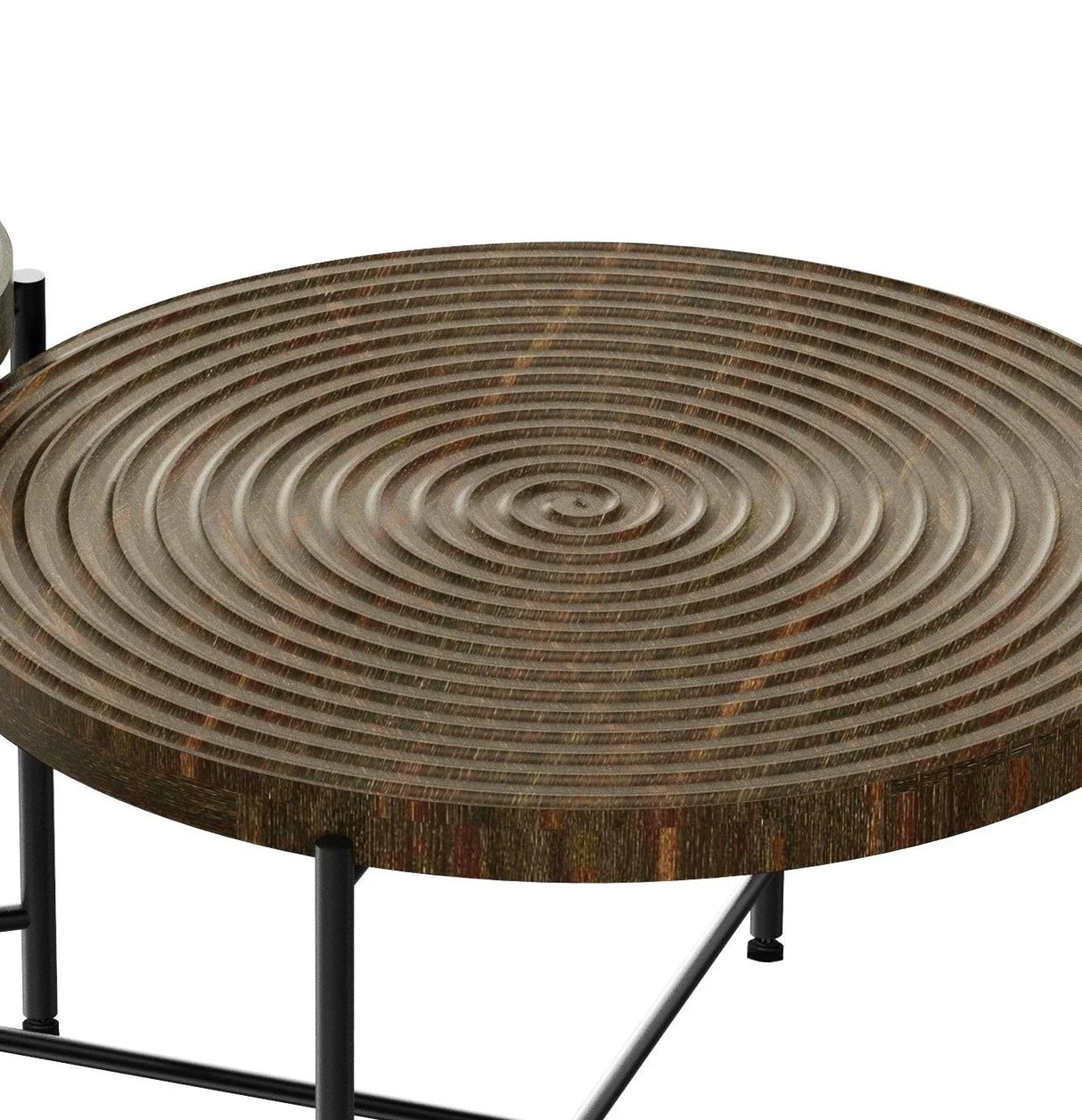 Coffee And End Table Set Waterproof Cover, Distressed Cylindrical Design, Legs Classic Rustic Charm (Set of 2) - Furniture Home Direct