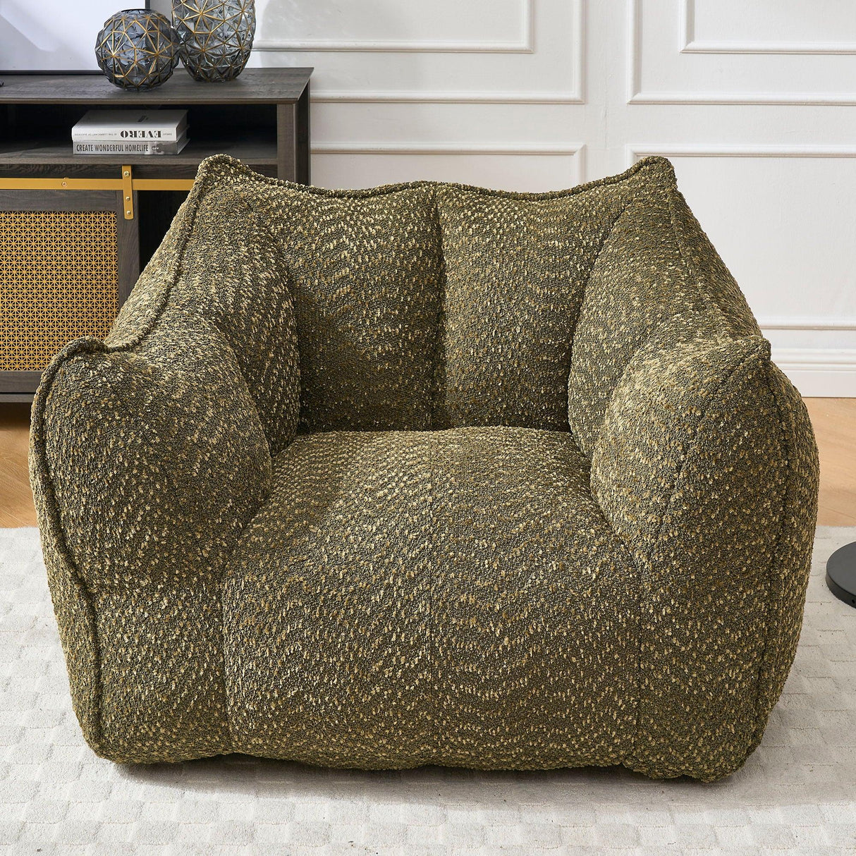 Comfortable Chenille Sofa Chairs With Highly Resilient Foam For Living Rooms And Bedrooms - Furniture Home Direct