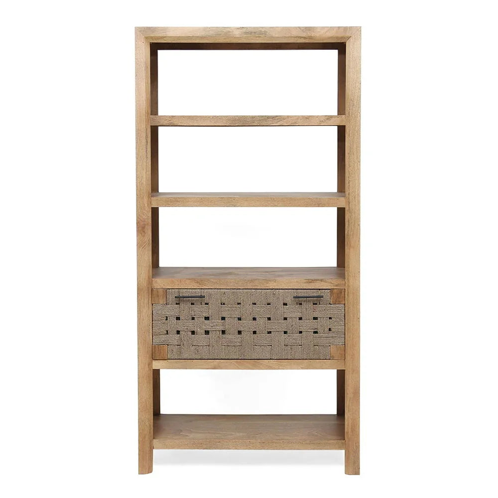 Shelf With Drawer - Beige Brown - Furniture Home Direct