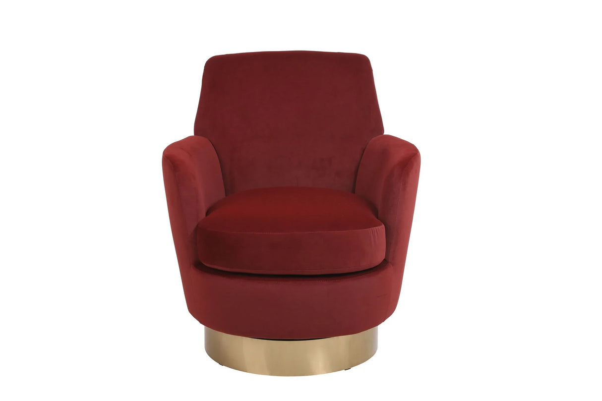 Teddy Swivel Barrel Chair, Swivel Accent Chairs Armchair For Living Room - Furniture Home Direct