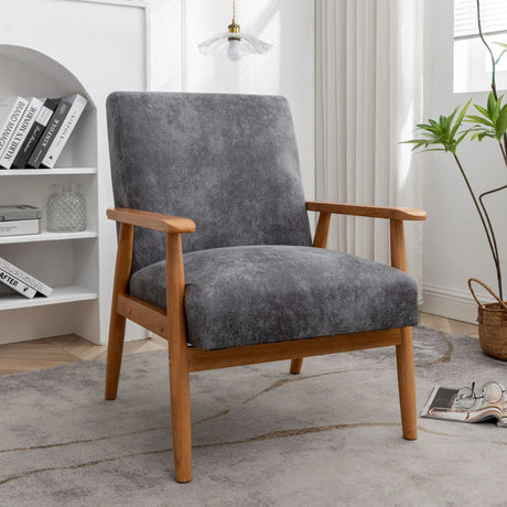 Wide Classic Mid-Century Modern Arm Chair - Furniture Home Direct