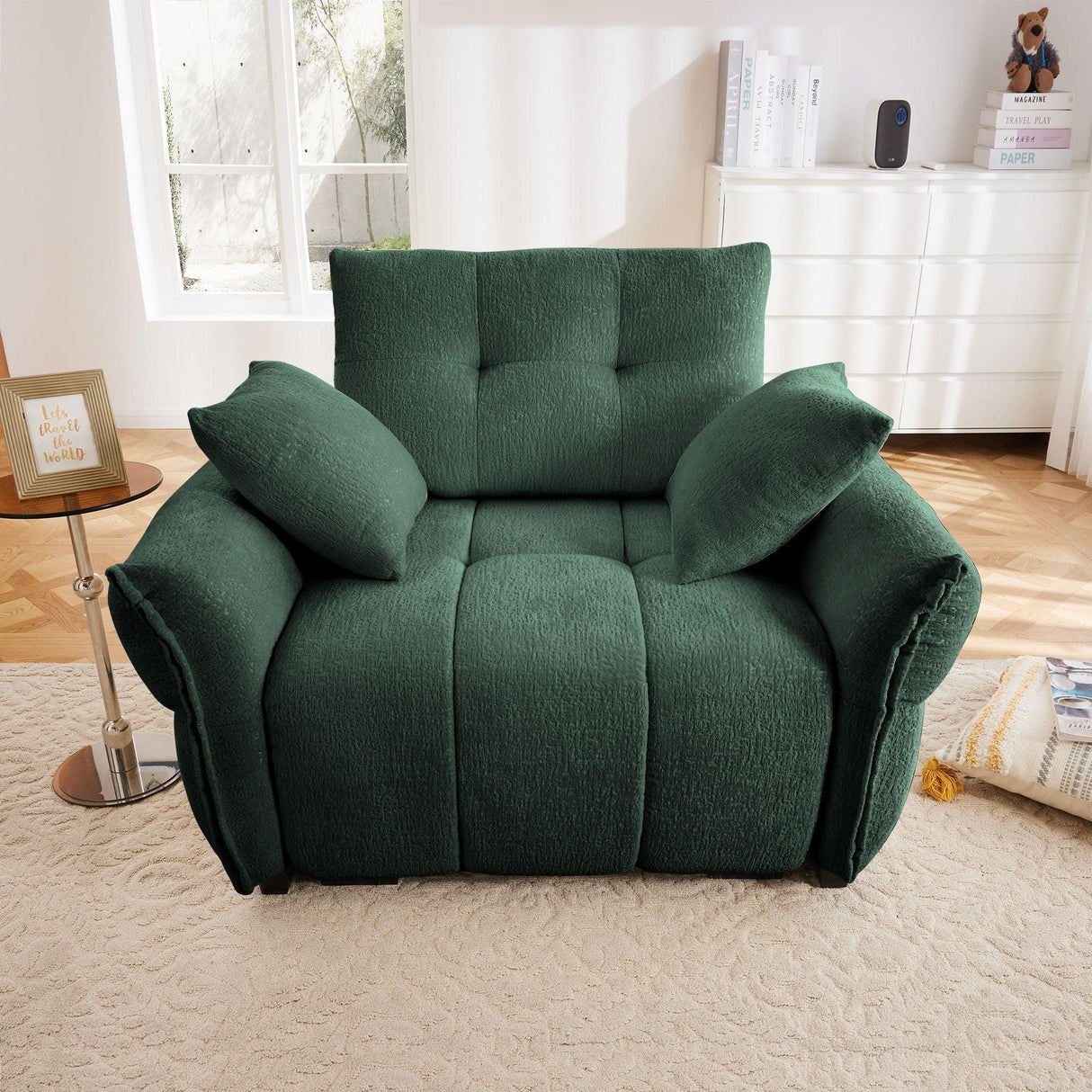Modern Ergonomic Single Seater Sofa With High Resilience Cushions - Furniture Home Direct
