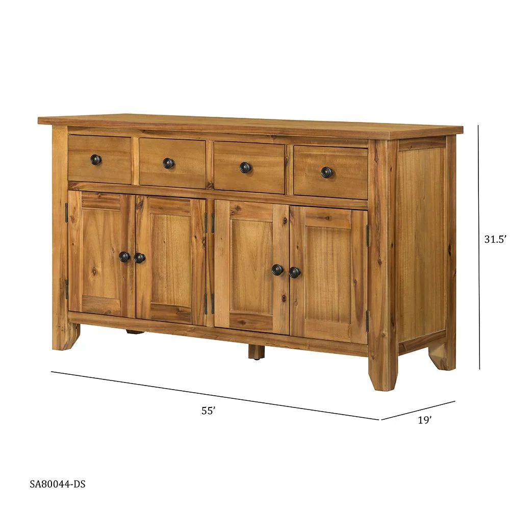 Farmhouse Cabinet Natural Wood - Furniture Home Direct