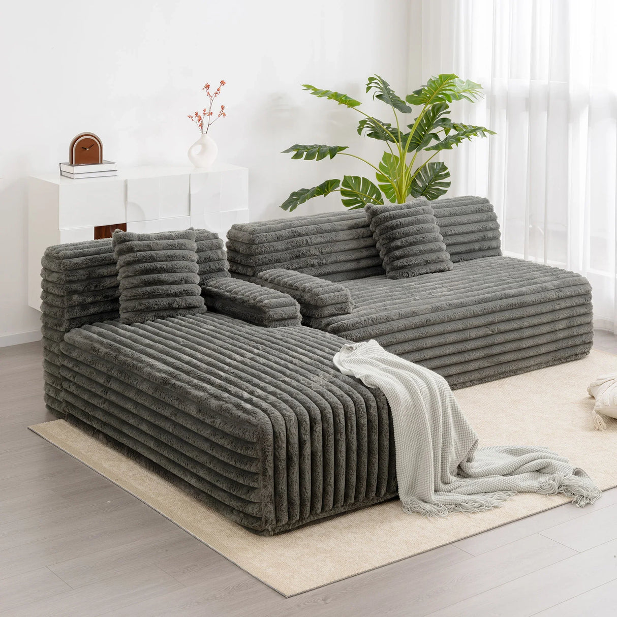Cloud Sectional Sofa Upholstered Couch Free Combined Sofa - Furniture Home Direct