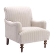 Sylvia - Striped Arm Chair - Natural - Furniture Home Direct
