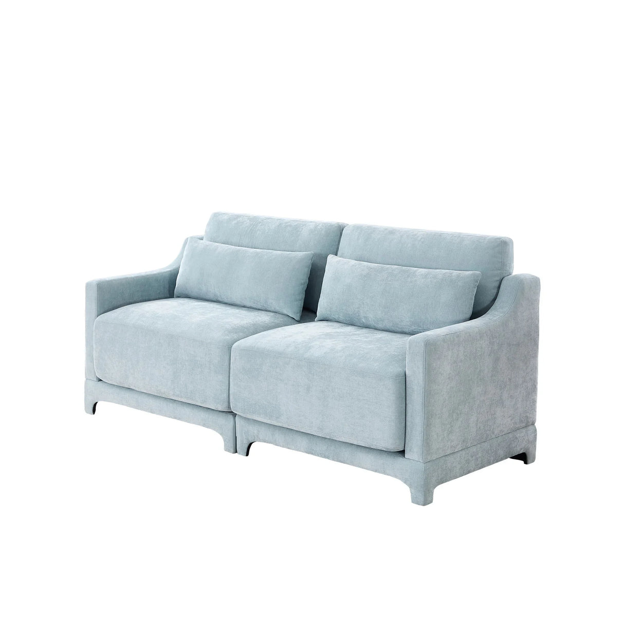 Elegant Sofa With Ergonomic Design And Lumbar Pillows - Furniture Home Direct