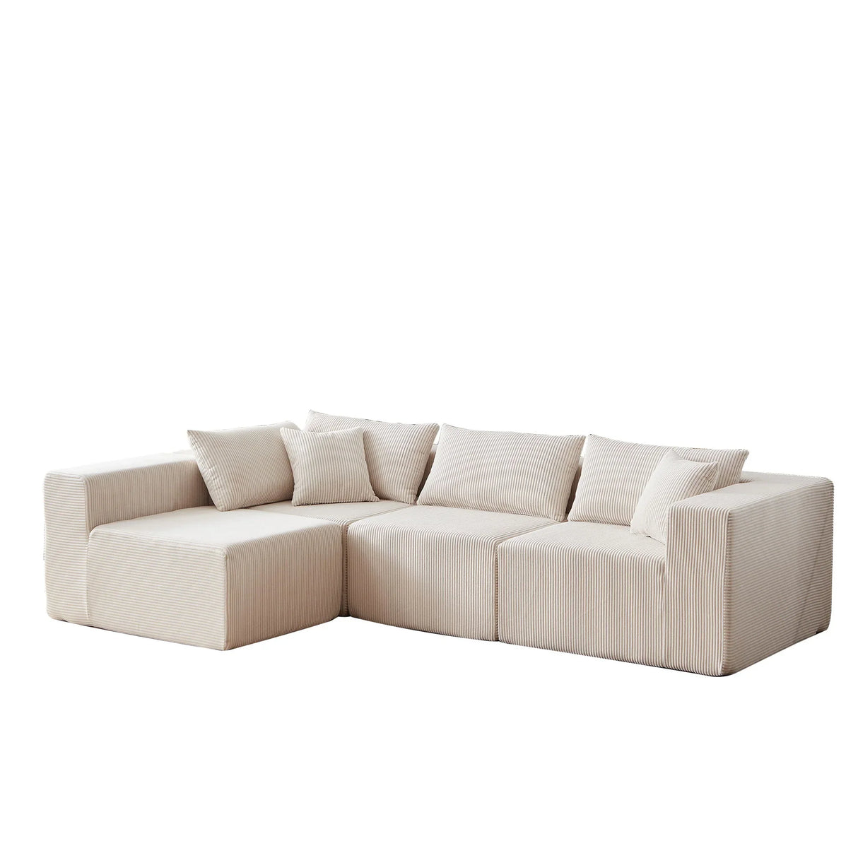 Modular L Shaped Sectional Compressed Sofa, Free Combination - Furniture Home Direct