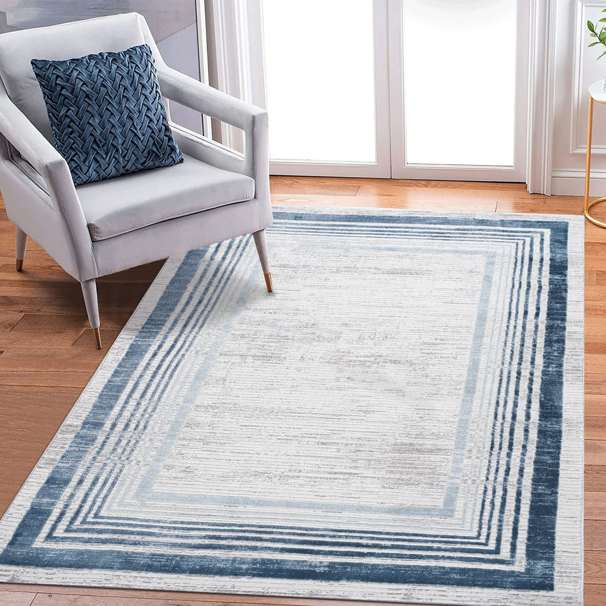Marfi - Bordered Area Rug - Furniture Home Direct