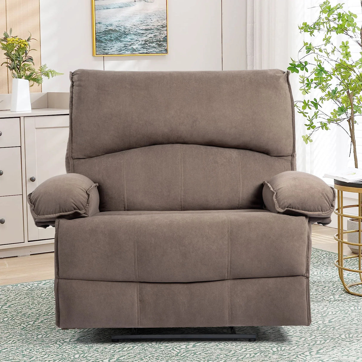 Oversized Manual Recliner Chair Sofa For Living Room - Furniture Home Direct
