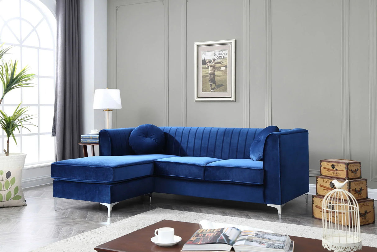 Delray - Micro Suede Sofa Chaise - Furniture Home Direct
