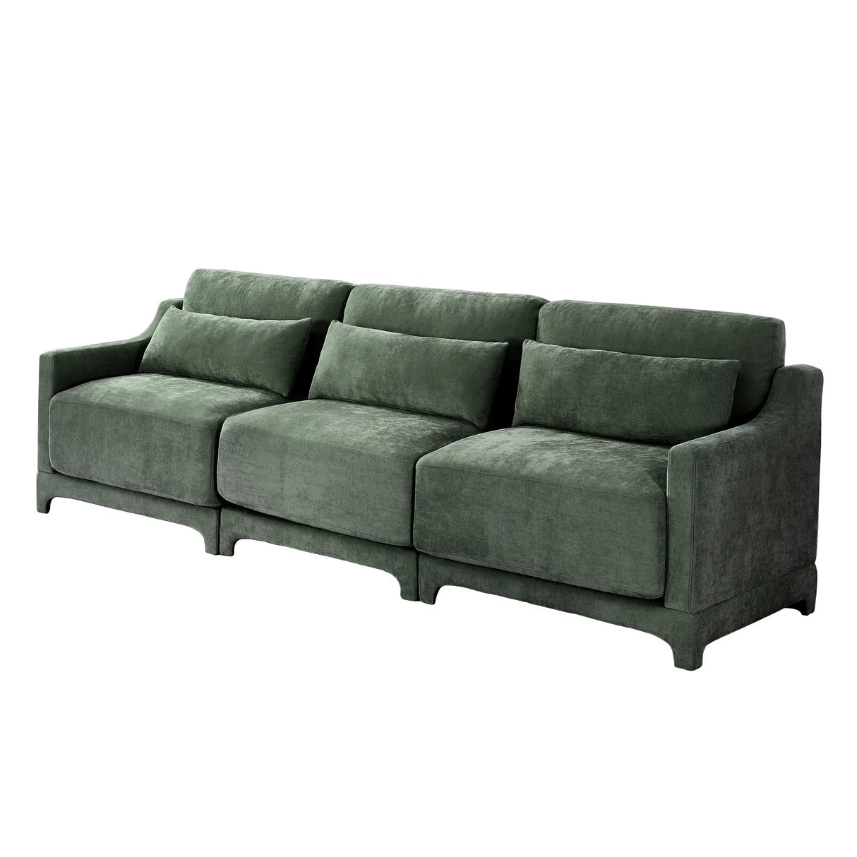 Elegant Sofa With Ergonomic Design And Lumbar Pillows - Furniture Home Direct