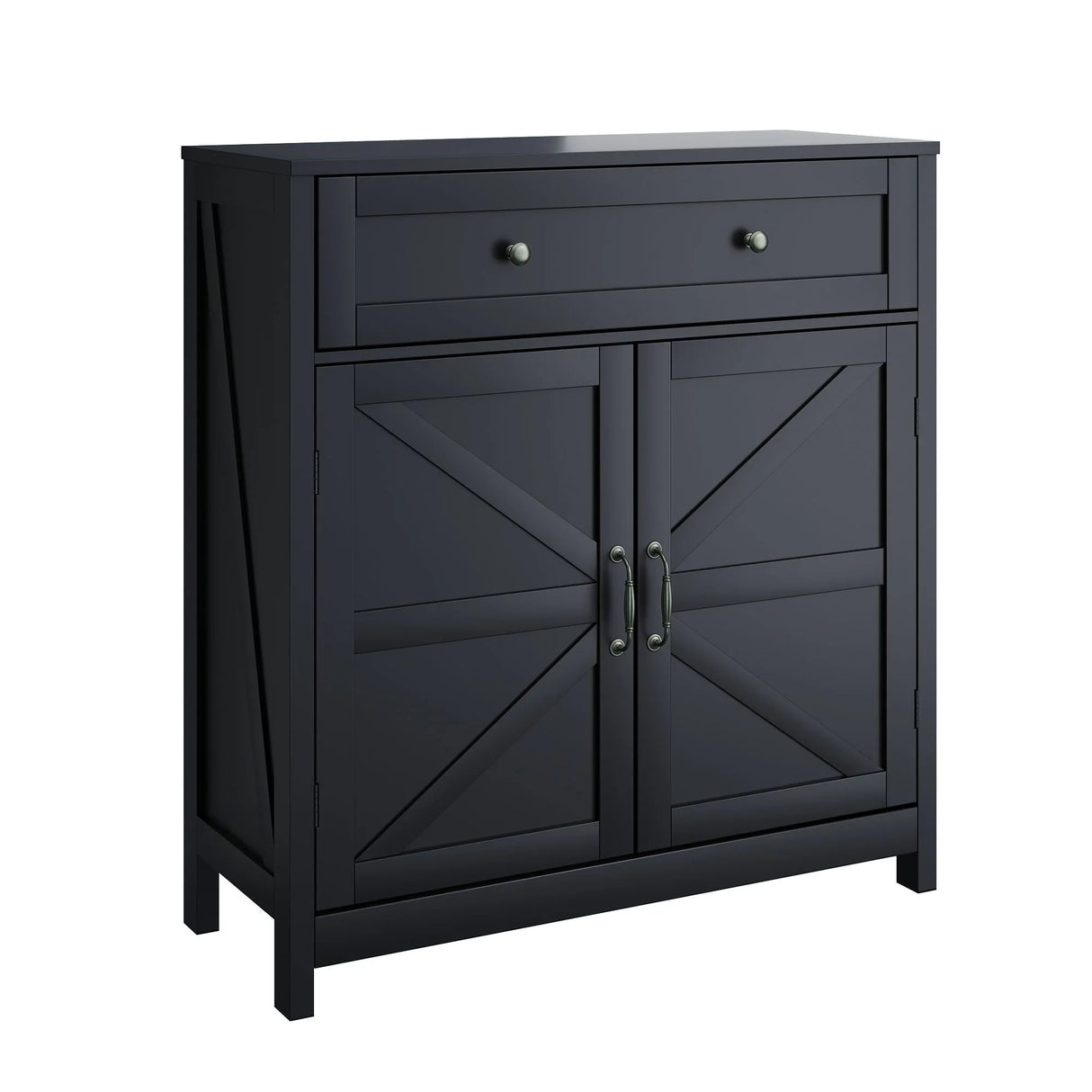 Farmhouse Storage Cabinet With Drawer And Adjustable Shelf - Furniture Home Direct