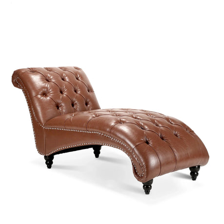 Tufted Armless Chaise Lounge - Furniture Home Direct