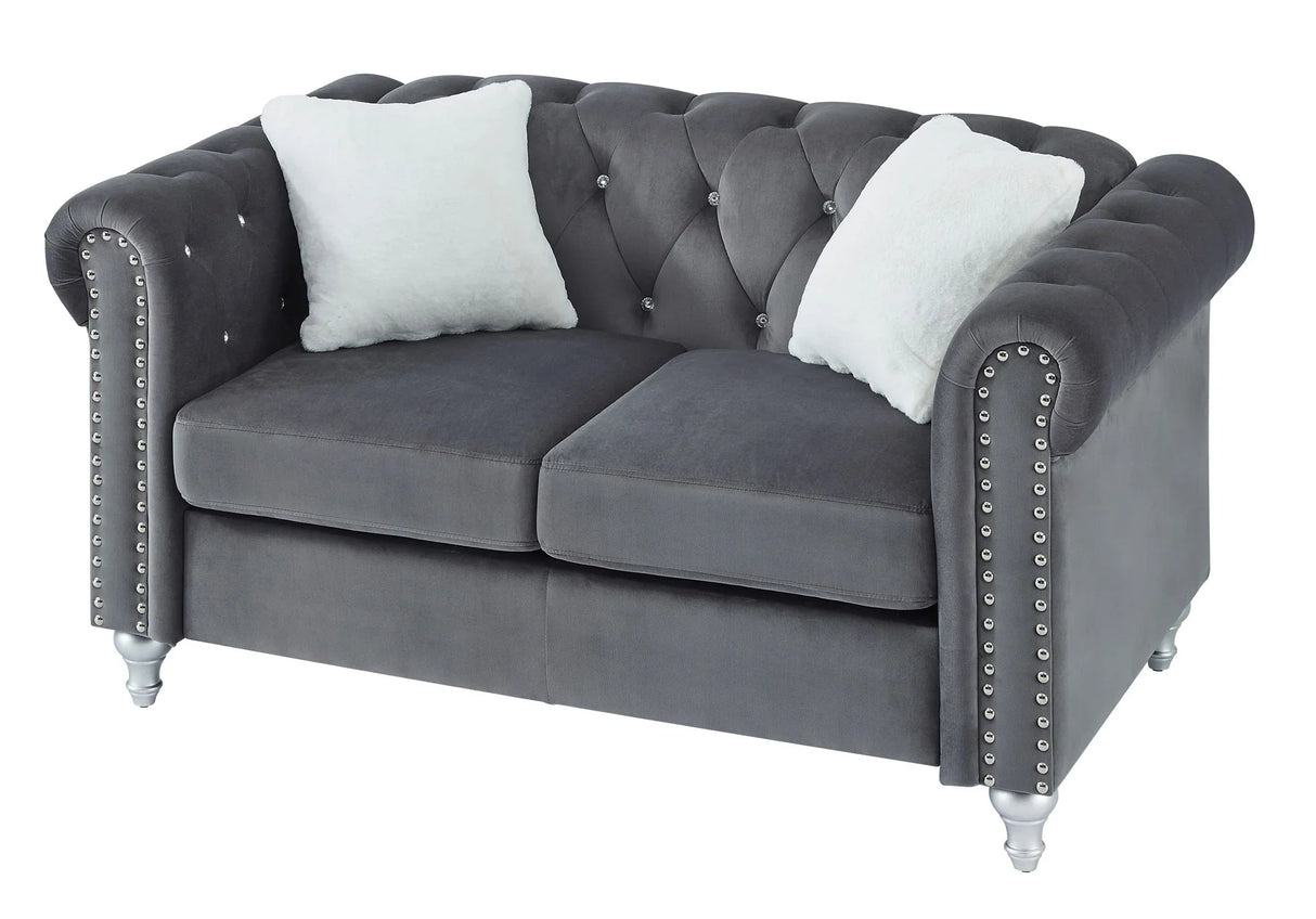 Stylish Contemporary Loveseat - Furniture Home Direct