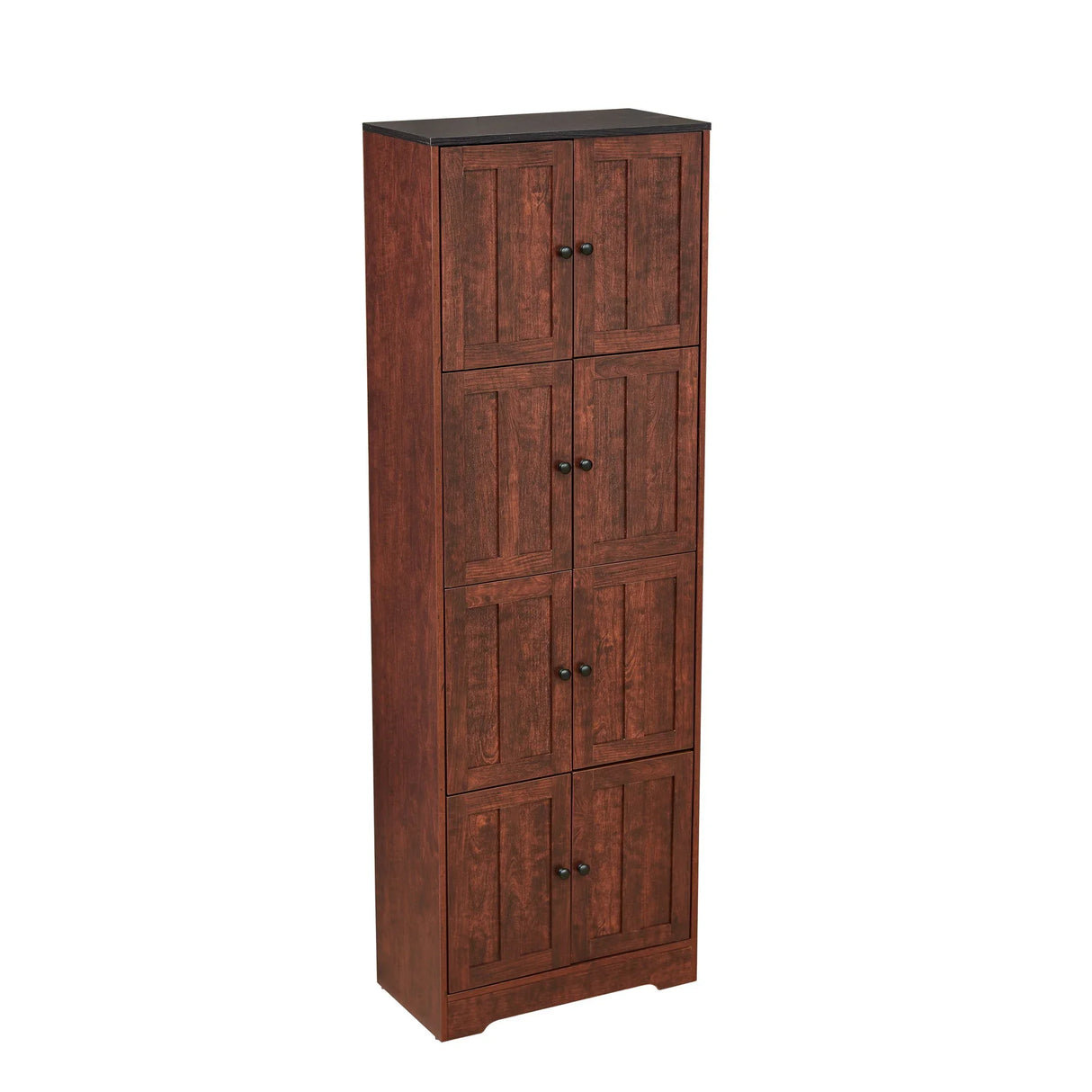 Tall Storage Cabinet With 8 Doors And 4 Shelves, Wall Storage Cabinet For Living Room, Kitchen, Office, Bedroom, Bathroom - Furniture Home Direct