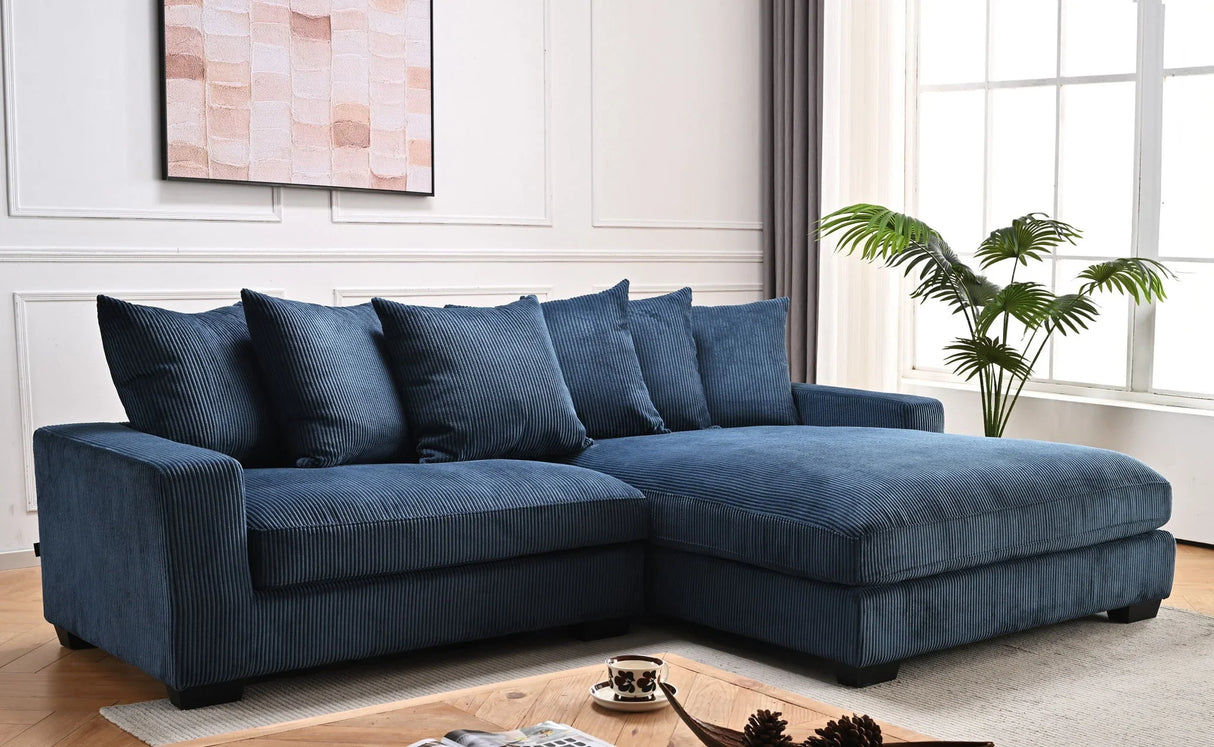 Luxe - Oversized 2 Piece Sectional Couches For Living Room, L Shaped Sofa With Chaise - Furniture Home Direct