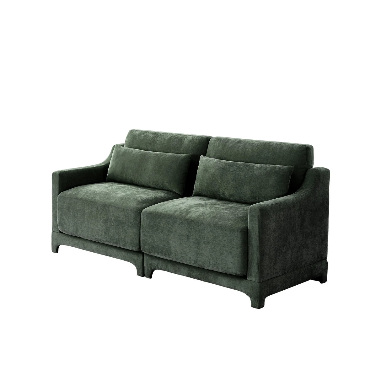 Elegant Sofa With Ergonomic Design And Lumbar Pillows - Furniture Home Direct
