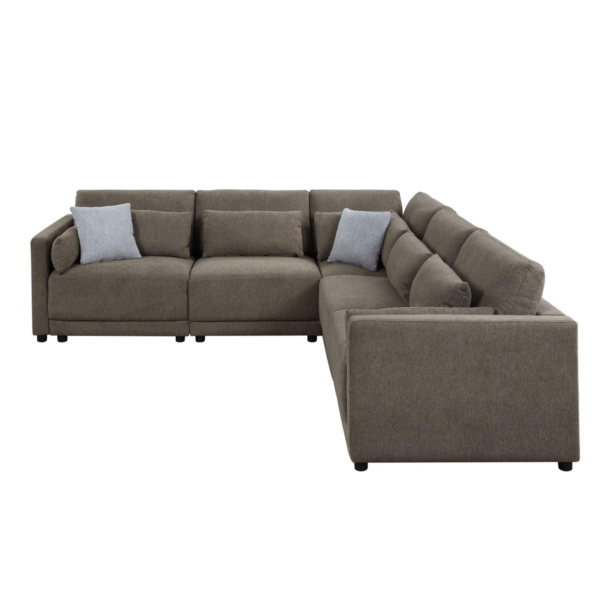 Rylie - Modular Sectional Sofa With Toss Pillows - Furniture Home Direct