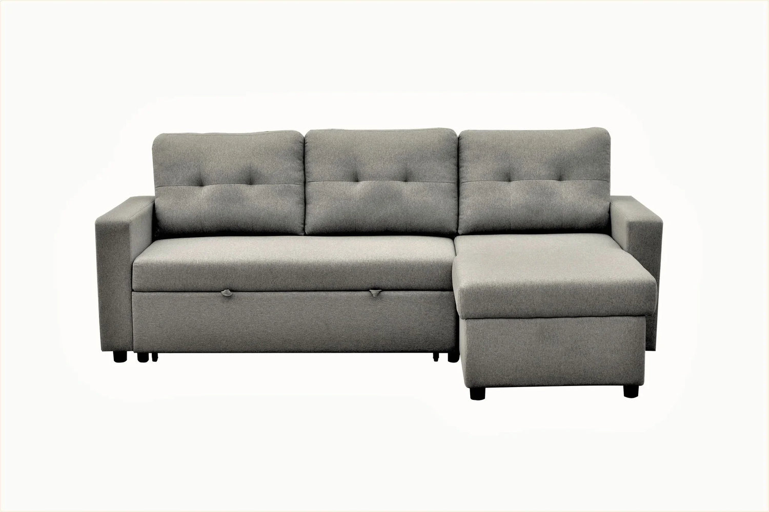 Convertible L Shaped Sectional Sleeper Sofa Bed, Saving Pull Out Couch - Furniture Home Direct