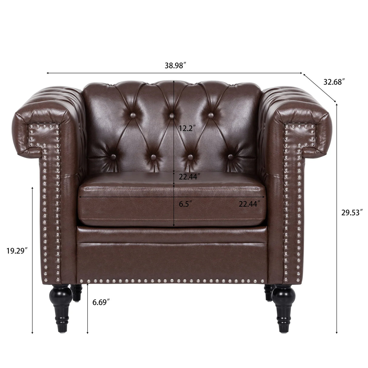 1 Seater Sofa Living Room - Furniture Home Direct