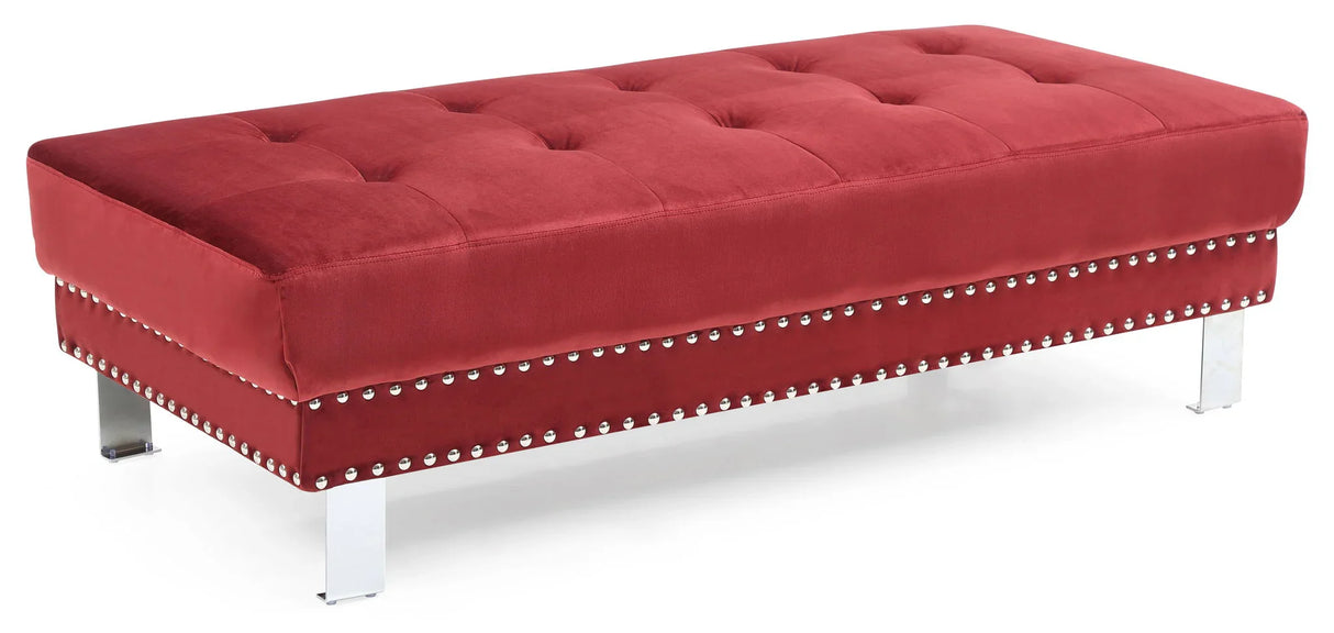 Elegant Contemporary Ottoman - Furniture Home Direct